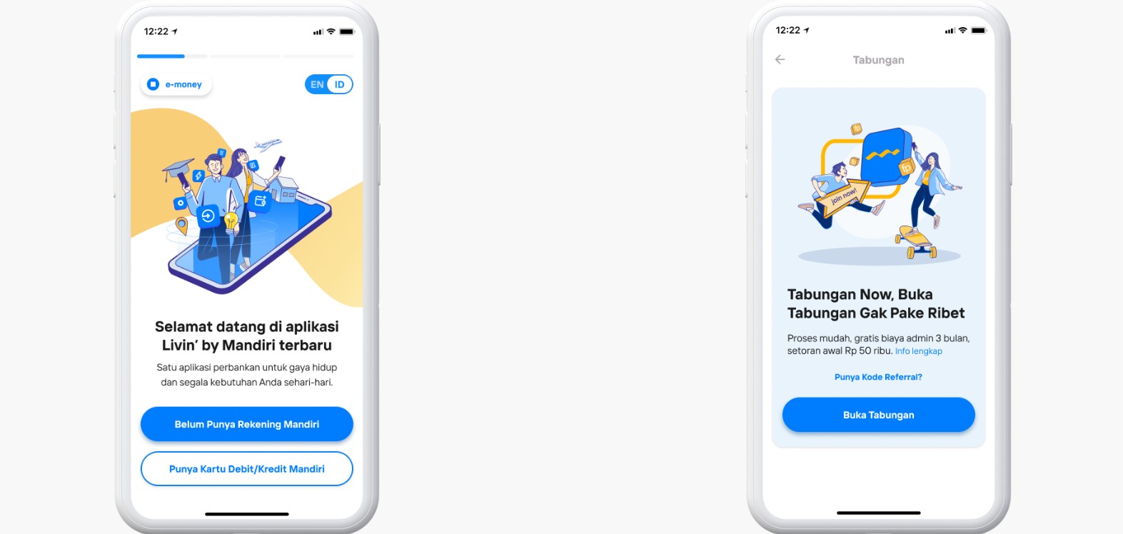 Cara Membuka Rekening Mandiri Online via Livin’ by Mandiri di HP