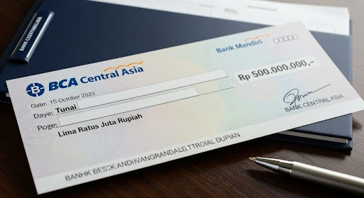 Cek 500 Juta: Cara Aman Terbitkan, Cairkan & Validasi 2025