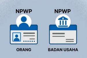 Infografis perbandingan NPWP Pribadi dan NPWP Badan di Indonesia